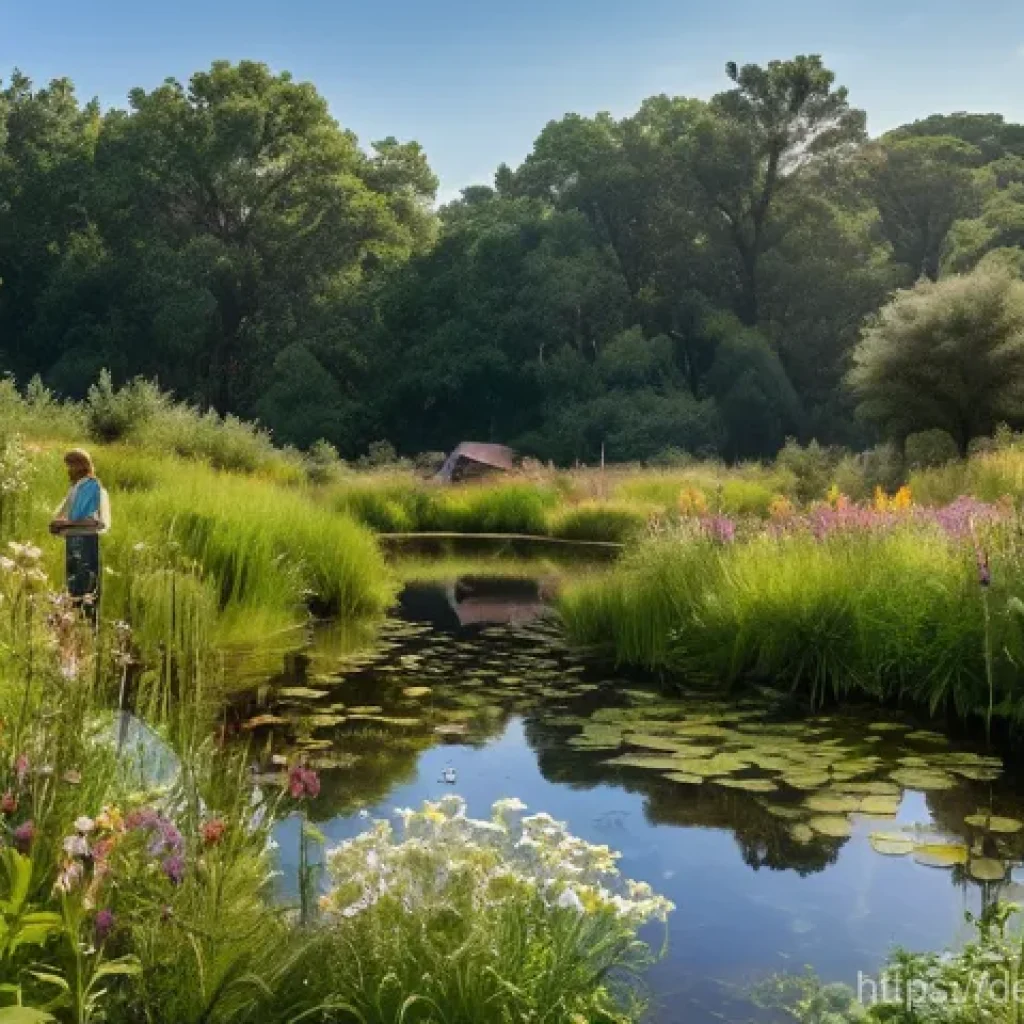 생태계 중심 사고의 철학적 기초 - **"Earth as a Partner: Rediscovering Connection"**
    A vibrant, harmonious scene depicting a diver...