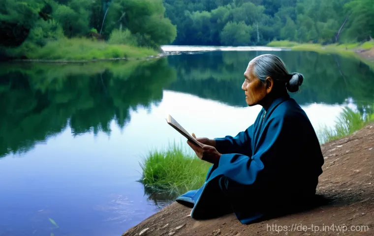 생태계 중심 사고의 철학적 기초 - **"Earth as a Partner: Rediscovering Connection"**
    A vibrant, harmonious scene depicting a diver...